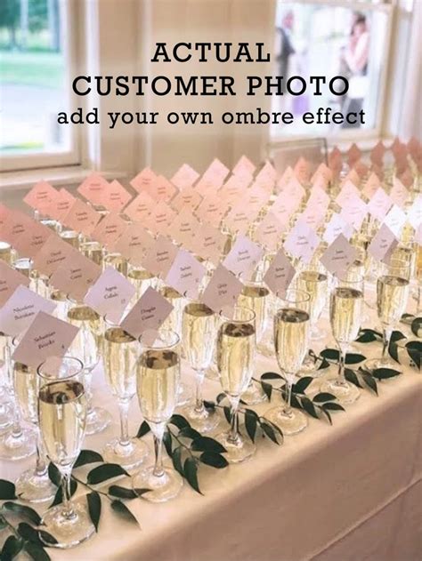 Champagne Seating Card Champagne Glass Escort Card Champagne Etsy