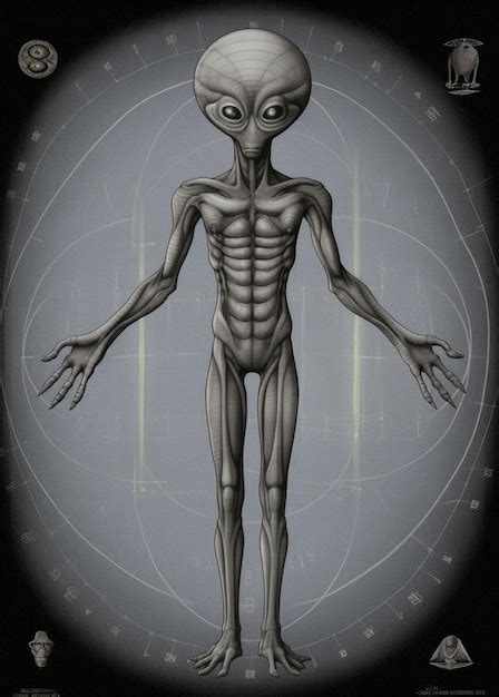 Premium AI Image | A cartoon of a alien with muscles on his body.