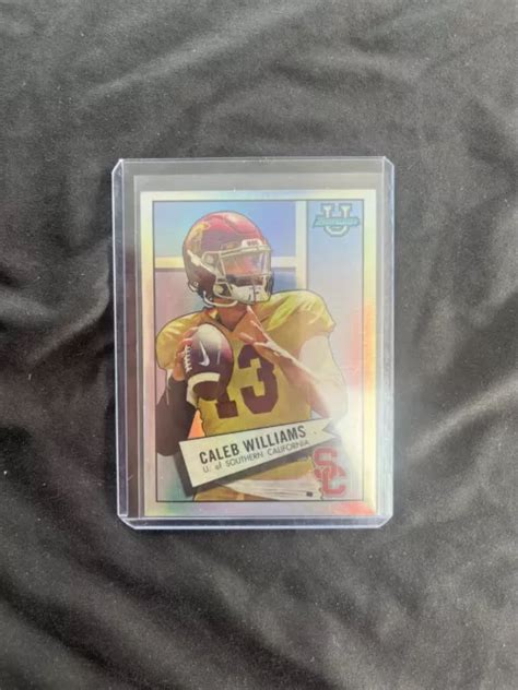 RÉFRACTEUR CHROME CALEB WILLIAMS 2022 Bowman University 1952 SP 52BF