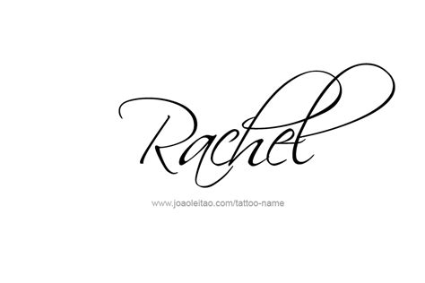 Rachel Name Tattoo Designs