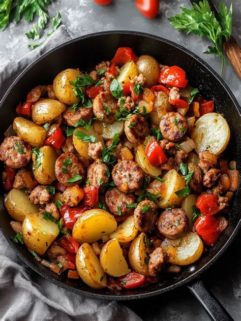 Ultimate Sausage and Potato Skillet: A Delicious Breakfast Treat