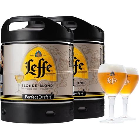 Pack F Ts De Bi Re Litres Perfectaft Verres Associ S Leffe Blonde Verres Cl