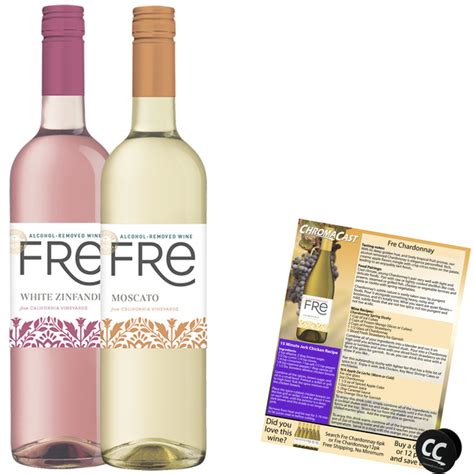 Non Alcoholic Wine 2 Pack Fre Moscato and Fre White Zinfandel Business ...