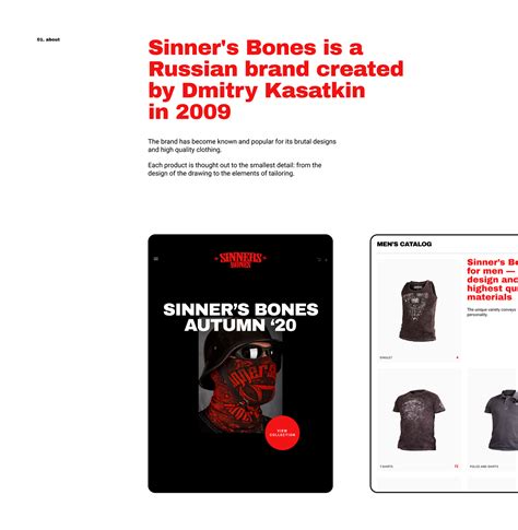Sinner's Bones. Russian clothing brand on Behance