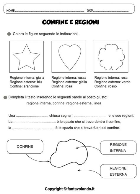 Schede Didattiche Di Geografia Confine Regioni E Spazi Artofit