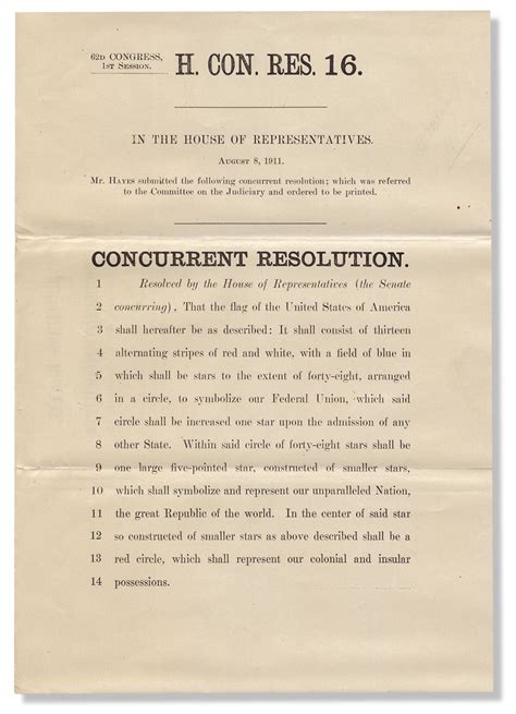 History of the American Flag: 62d Congress, 1st Session. H. Con. Res ...