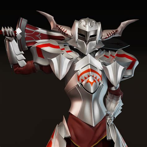 Artstation Mordred From Fate Universe 3d Model Fan Art
