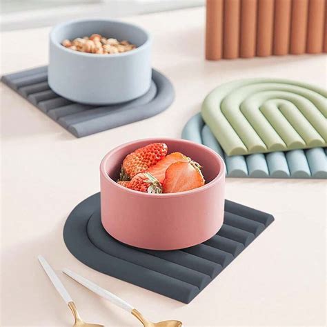 Stylish And Practical Silicone Trivets For Hot Pots And Pans Durable And Heat Resistant Pot