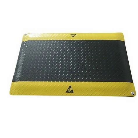 Rubber Blackyellow Esd Anti Fatigue Mat 900 X 600 X 17mm At ₹ 1950