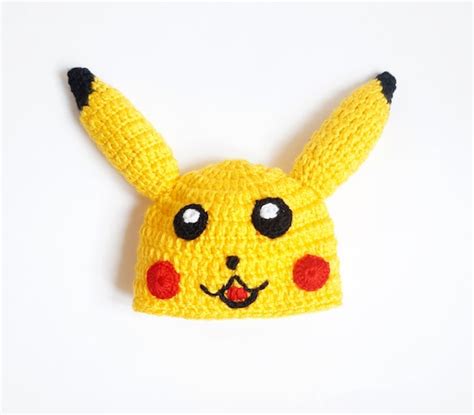 Pikachu Hat Wig From Pokemon Halloween Baby Hat Halloween Etsy