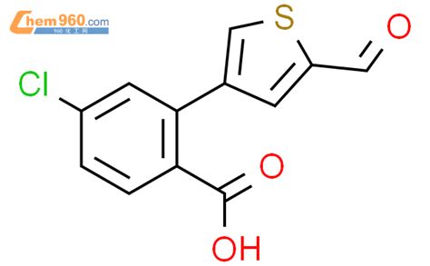 1261928 20 4 4 chloro 2 5 formylthiophen 3 yl benzoic acidCAS号 1261928