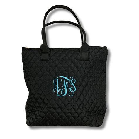 monogram tote bag etsy