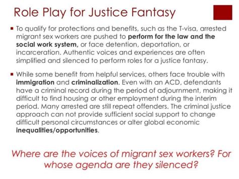 Migrant Sex Workers Can Defeat Anti Trafficking Narrative PPT