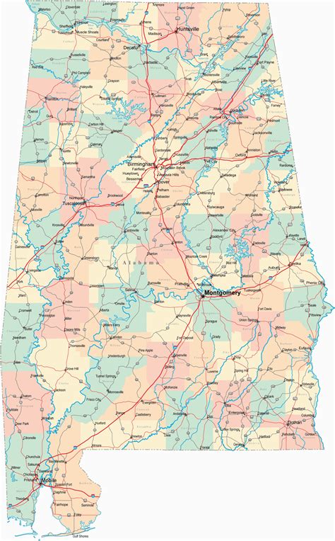 map of ga and al