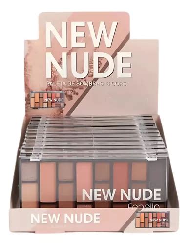 Box Pe As Paleta Sombras New Nude Cores Febella