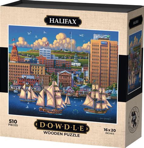 Halifax Wooden Puzzle Dowdle Folk Art Boardwalk Puzzles