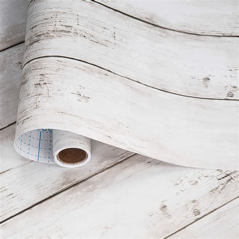 Roll Peel And Stick Wood Wallpaper Shiplap Light Grey White