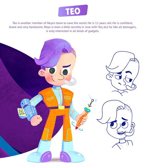 Character design of space team on Behance