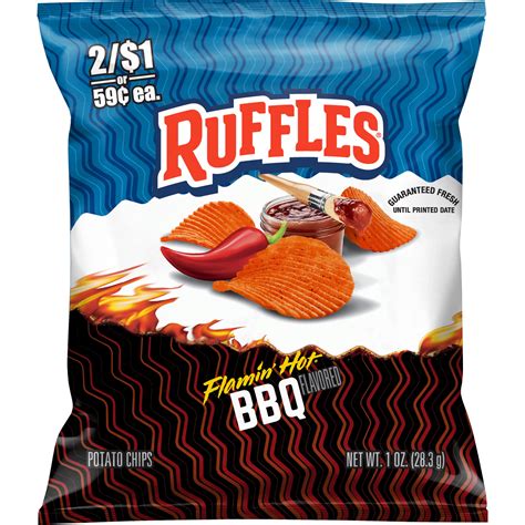 Ruffles Flamin Hot Bbq Flavored Potato Chips Smartlabel