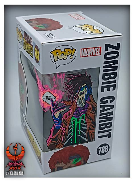 Zombie Gambit Funko Pop With Custom Blacklight Box Art Etsy