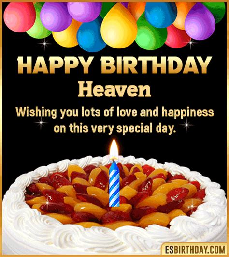 Happy Birthday Heaven  🎂 Images Animated Wishes【28 S】