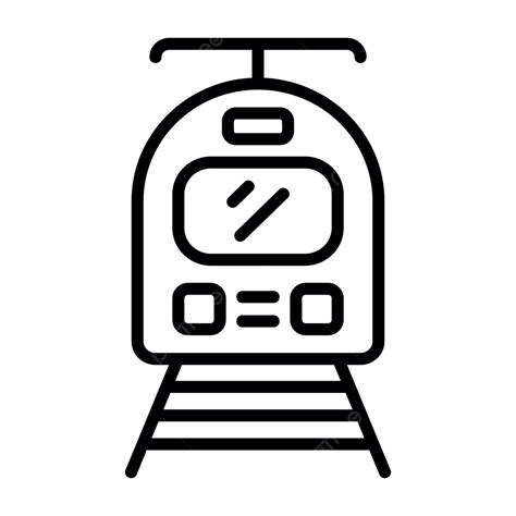 Tram Line Icon Vector Tram Icon Rail Rapid Png And Vector With