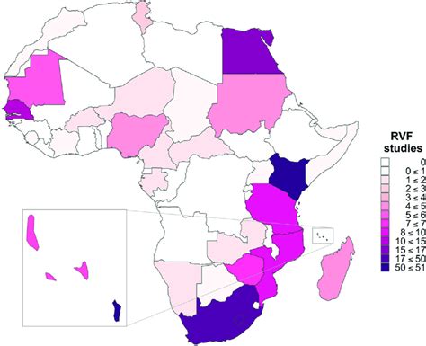 Number And Geographical Distribution Of Rift Valley Fever Virus Rvfv Download Scientific