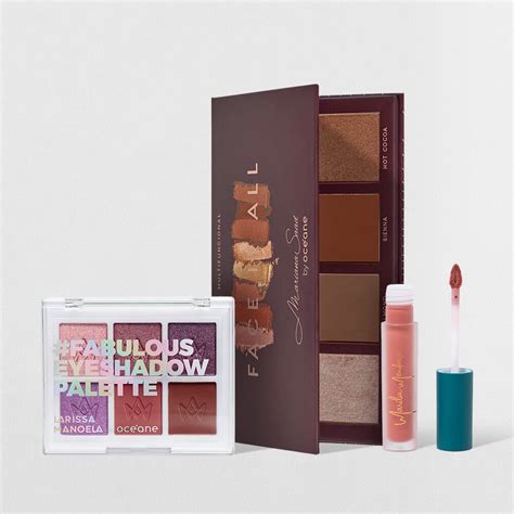 Kit Paleta Multifuncional Paleta de Sombras Batom Líquido Nude Produtos g