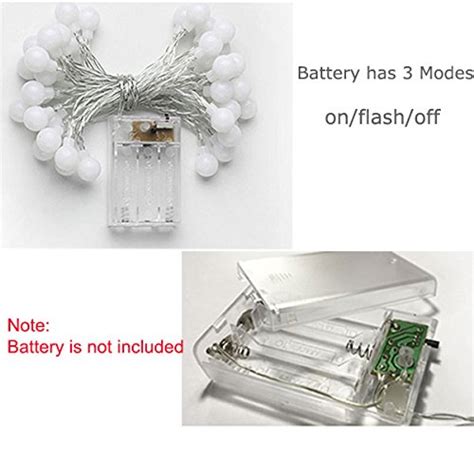 Buy 20 Balls Battery Kit Warm White Szvfun Led Garland Balls Outdoor