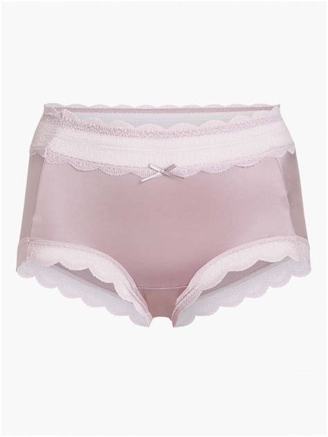 BF 03171 Lace Trimmed Short Brief Red SATAMI Lingerie 低腰蕾絲平口內褲 紅 SATAMI 網上商店