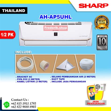 Jual Low Watt AC Sharp 1 2PK AH AP5UHL AHAP5UHL AP5UHL 5UHL 0 5PK 0 5PK