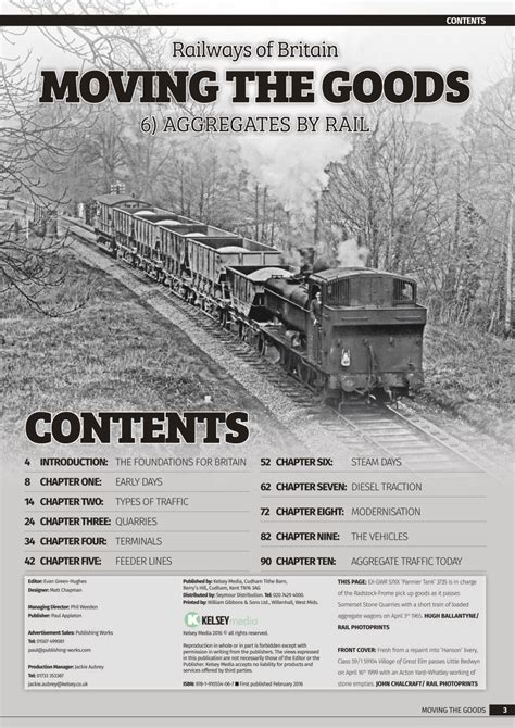 Railways Of Britain Magazine Moving The Goods 6 Aggregates By Rail