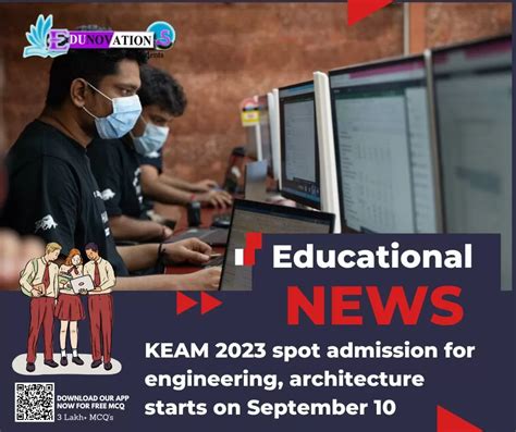 KEAM 2023 Spot Admission For Engineering Architecture Starts On