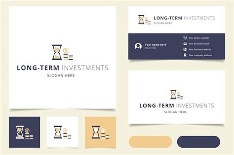 premium vector longterm investments logo design  editable slogan