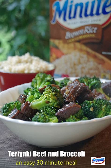 30 Minute Meals Teriyaki Beef And Broccoli With Brown Rice Suburbia