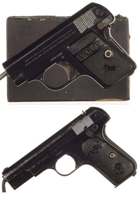 Two Early Colt Semi Automatic Pistols Rock Island Auction