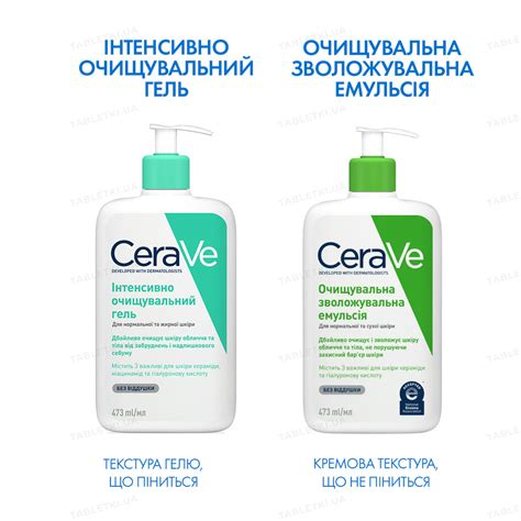 Гель интенсивно очищающий CeraVe для нормальной и жирной кожи лица и ...