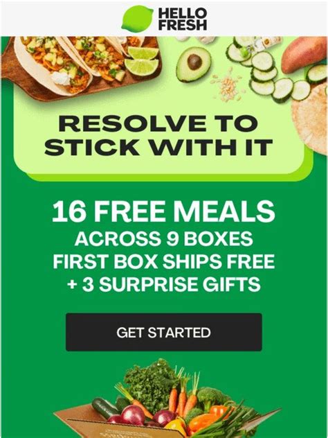 Hellofresh More Than A Resolution 💪 16 Free Meals Milled