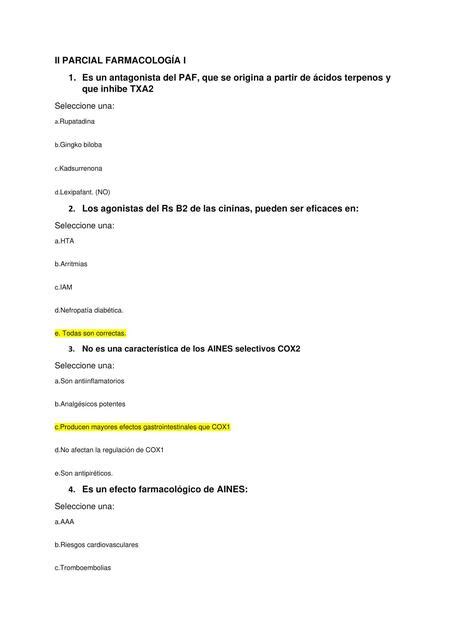 Ii Parcial Farmacolog A I Fabio Hernandez Udocz