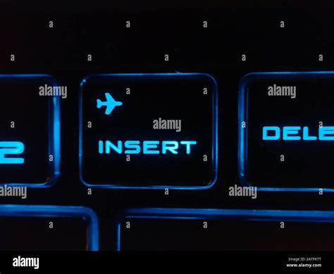 Insert Key On A Computer Stock Photo Alamy