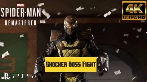 Shocker Boss Fight Marvel S Spider Man Remastered PS5 YouTube