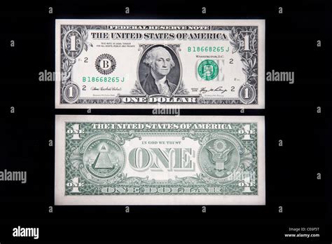 One Dollar Bill Front And Back