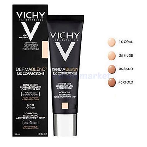 Виши Дермабленд фон дьо тен 3Д корекция за мазна кожа 30ml - otc.bg