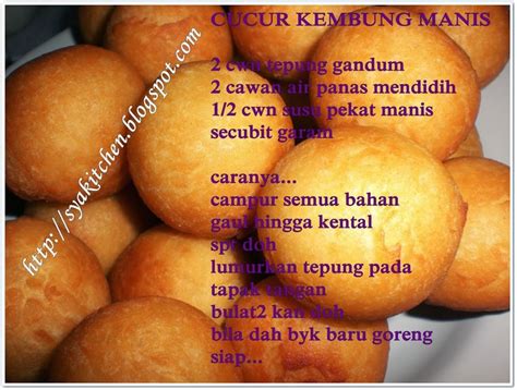 buat cucur manis