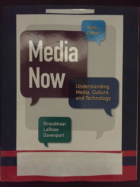 Buy Media Now Understanding Media Culture And Technology 9th