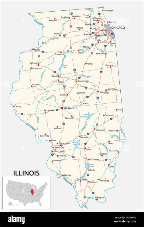 Illinois border hi-res stock photography and images - Alamy