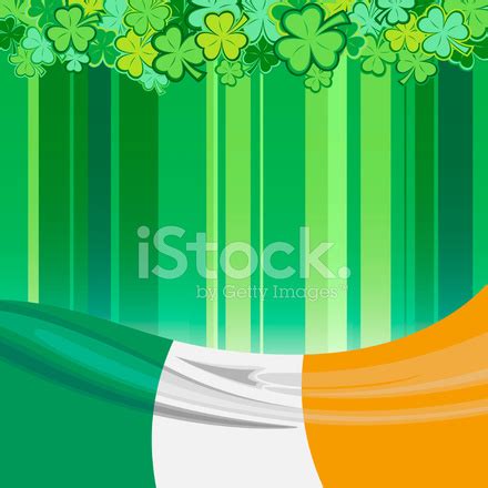 Irish Flag With Clover Leaf Stock Photo | Royalty-Free | FreeImages