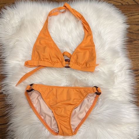 Shoshanna Swim Shoshanna Swimwear Orange Bikini Set Poshmark