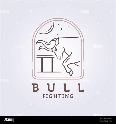 A vector design of bullfighting logo on white background Stock Vector ...