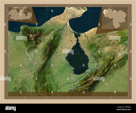 Zulia estado de Venezuela Mapa satelital de baja resolución